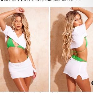 Mini Linen cover up skirt